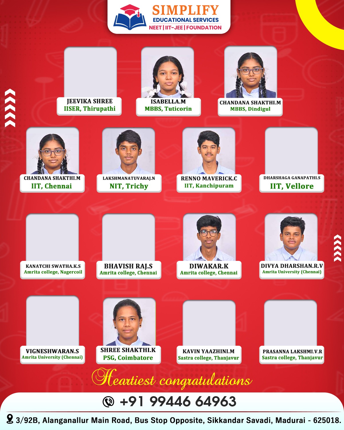 IIT-JEE Rank Holders